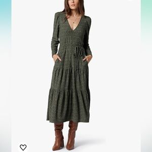 Joie Mirbel Tiered Geometric
Jacquard Midi Dress